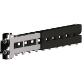Балансировочный коллектор GIDRUSS BMSS-80-5DU.EPP (до 80 кВт, подкл. котла G 1, 2+2 контура G 1, боковой контур G 1, зеркально-матовая полировка, 4D-кронштейны K.UMS, EPP-термоизоляция) (BM 80A4T 23)