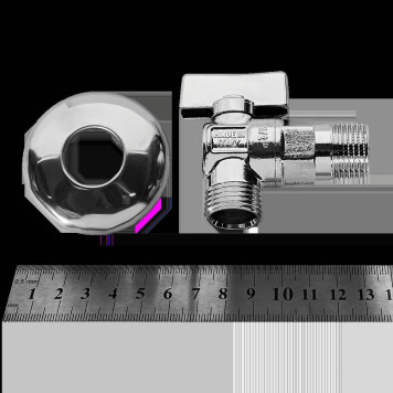 Кран шаровой угловой BUGATTI Miami 1/2x1/2 08840024 (08840024)-2