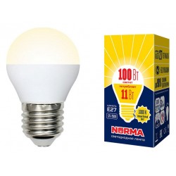 Лампа светодиодная Volpe  E27 11Вт 3000K UL-00003835