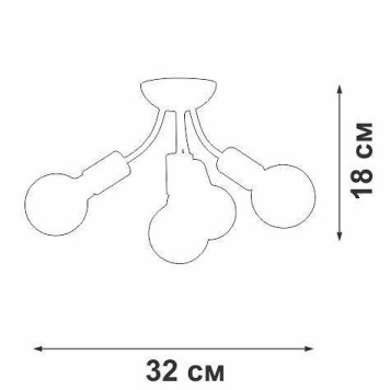 Потолочная люстра Vitaluce V3927 V3927-1/4PL-5