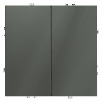 Выключатель двухклавишный без рамки Voltum S70 VLS020106-1