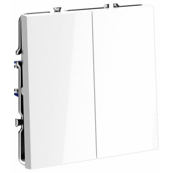 Выключатель двухклавишный без рамки Voltum S70 VLS020601