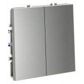 Выключатель двухклавишный без рамки Voltum S70 VLS020605