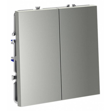 Выключатель двухклавишный без рамки Voltum S70 VLS020605