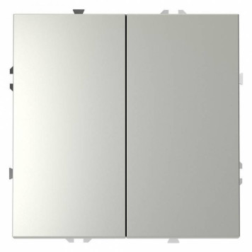 Выключатель двухклавишный без рамки Voltum S70 VLS020605-1