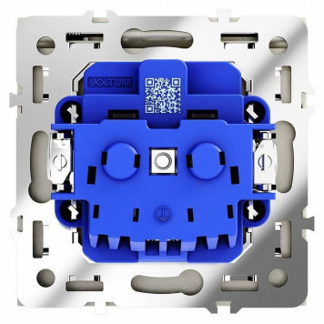 Розетка с заземлением и со шторкой, без рамки с крышкой Voltum S70 VLS040304-3