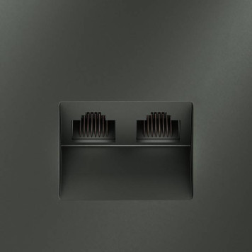 Розетка двойная Ethernet RJ-45 без рамки Voltum S70 VLS060206-2