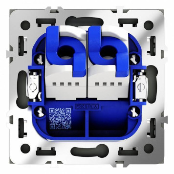Розетка двойная Ethernet RJ-45 без рамки Voltum S70 VLS060206-3