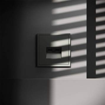 Розетка двойная Ethernet RJ-45 без рамки Voltum S70 VLS060206-4