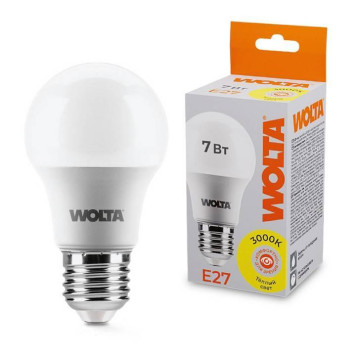 Лампа светодиодная Wolta E27 7Вт 3000K 25Y55BL7E27-1