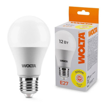 Лампа светодиодная Wolta E27 12Вт 3000K 25Y60BL12E27-1
