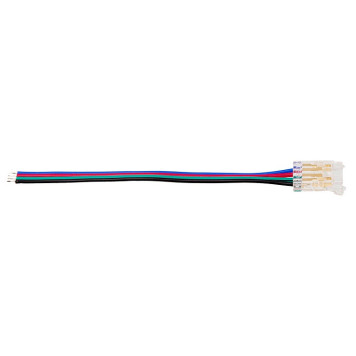 Соединитель с проводом универсальный Wolta WLS-4PIN-RGB-10MM-1