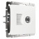 ТВ-розетка и розетка Ethernet RJ-45 без рамки Werkel белые W1181301