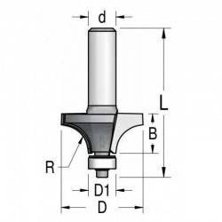 Фреза WPW RW02003 радиусная R2 D16,7 (RW02003)