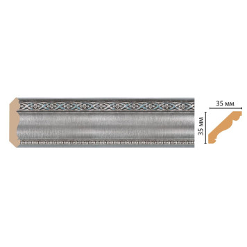 Плинтус потолочный DECOMASTER 155S-55 (35*35*2400мм)