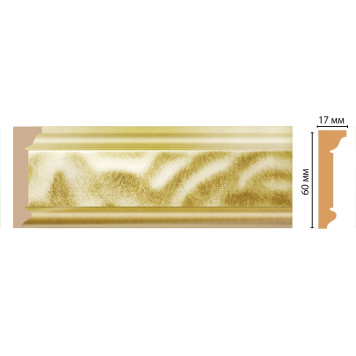 Плинтус потолочный DECOMASTER D216-374 (60*17*2400мм)