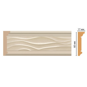 Плинтус потолочный DECOMASTER D219-61 (60*17*2400мм)