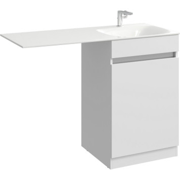 AQ FOR0105KR Forma Тумба под умывальник с корзиной справа, цвет белый FOR0105KR