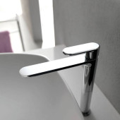 CISAL LineaViva Смеситель однорычажный для раковины на 1 отверстие,высокий h175 мм,без донного клапана, цвет: хром. LV00150021