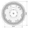 Jacuzzi Alimia PRO бассейн D237х98см., на 6-7человек, 28 форсунок, аэрофорсунки 16шт, подсв., автонаполнение, цвет Porcelain,. 423630012, 94428710, 944411852, 903001712