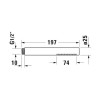 Duravit Shower Ручной душ, 1 режим: дождь, цвет: черный матовый. UV0640001046