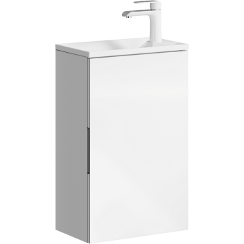 AQ ACC0104W Accent Тумба под умывальник лев/пр, Белый, 410х250х650 мм ACC0104W