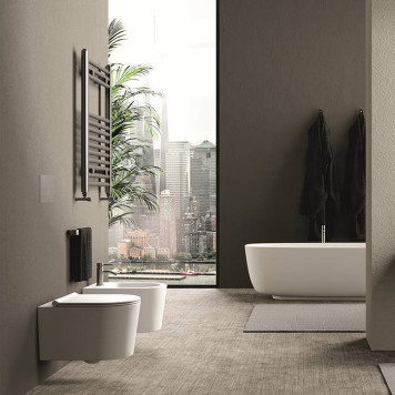 Alice Form Унитаз 50х35см., подвесной, безободковый, с сиденьем и крышкой с микролифтом, с набором для крепления, цвет: белый глянцевый. 22300101SET-8