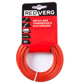 Леска для триммера REDVERG д 2,4мм (15м) круглая армированная (990161)