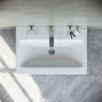 M91FSX0602WG База под раковину напольная 60 см, 3 ящика, белый глянец-1