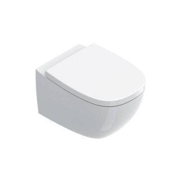 Catalano Alvea Унитаз подвесной 53х36см., безободковый, цвет: белый глянцевый. 0611530001, 9056060000