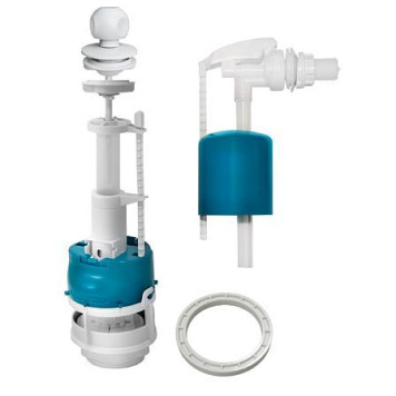 Арматура д/бачка набор б/под бел шток 1реж стоп поток Инкоэр СБа-БпрН-Б-В