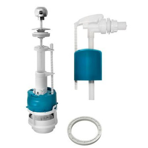 Арматура д/бачка набор б/под хр шток 1реж стоп поток Инкоэр СБа-БпрН-А-В