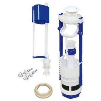 Арматура д/бачка набор н/под бел кноп 1реж универ РБМ АС-17.1