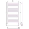 Сунержа Богема 3.0 Полотенцесушитель электрический 60x120h, прав., цвет: мат. белый 30-5805-1260