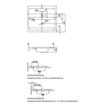 Bette One Раковина встраиваемая на столешницу 80times;49.5times;13см, без отв., с переливом, сталь, цвет: белый. A139-000 УЦЕНКА-4