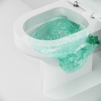 C708600WH Напольный унитаз-компакт безободковый FlashClean, без сиденья-6