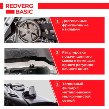 Бензопила REDVERG Basic GC-58C-17