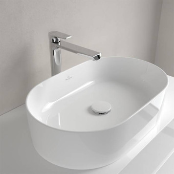 VilleroyBoch Collaro Раковина накладная, 56x36х14.5см., без отв., цвет: альпийский белый. 4A195601-3