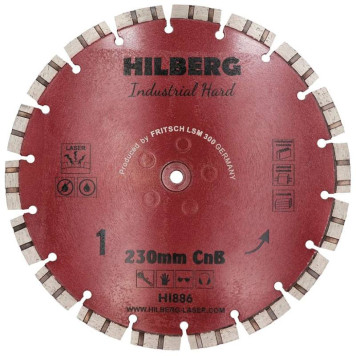 Диск алмазный Hilberg 230x2 Industrial Hard CnB HI886-1
