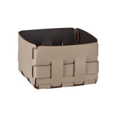 ADJ Корзинка Mini Bottega, 19x19xH13 см., цвет: капучино/шоколад. 1019.04/06 ADJ Корзинка Mini Bottega, 19x19xH13 см., цвет: капучино/шоколад. 1019.04/06