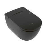 Унитаз, Villeroy Boch, Viclean, подвесной, шгв 385-595-360, CeramicPlus, цвет-Pure Black
