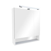 Roca Z.RU93.0.288.6 The Gap Шкаф зеркальный, 700х850х129 мм, LED светильник, розетка, Белый гляне ZRU9302886