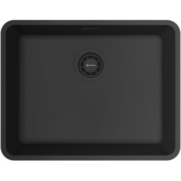 Omoikiri Кухонная мойка 53x41,5 см, из нержавеющей стали, с переливом, цвет: графит 4997419