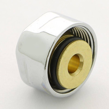 Соединитель Carlo Poletti для м/п трубы 16х2 с цилиндрической гайкой цвет хром-2