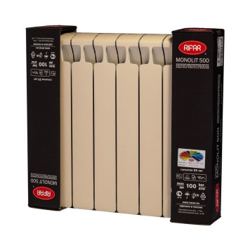 Rifar Monolit 500 8 секций, боковое подключение (айвори)-1