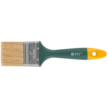 Кисть флейцевая Контур, натур.светлая щетина, пластиковая ручка 2 (50 мм)