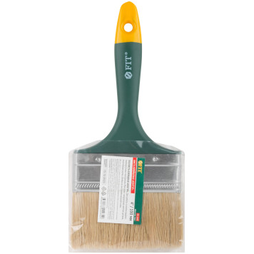 Кисть флейцевая Контур, натур.светлая щетина, пластиковая ручка 4 (100 мм)-3