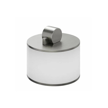 Bertocci Officina 3.16 Контейнер настольный, малый, с крышкой, цвет: белый матовый/нержавеющая сталь. 116 3932 0000