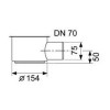 TECE drainline, сифон, 1,2 л/c, DN 50, выход вбок, высота монтажа от нижнего края сифона до верхнего края слива ndash; 148 мм.