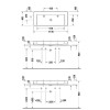 Duravit Bento Starck Box Раковина накладная 114.5х46см, с 2 отв., HygieneGlaze, цвет: белый глянцевый. 2660113272